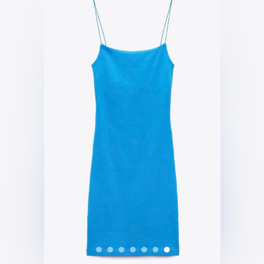 ZARA Blue Mini Tight Bodycon Dress